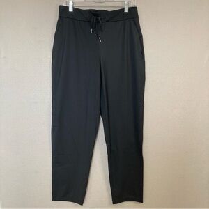 KHAKIS & COMPANY WOMEN'S CASUAL DRESS SLACKS, SZ-4, BLACK, ELASTIC/TIE WAIST